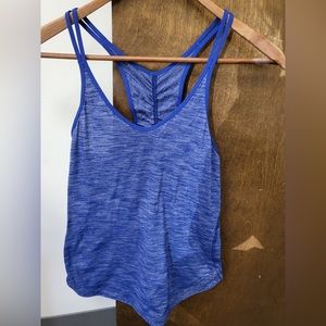 Lululemon Blue Racerback Tank Top Size 2